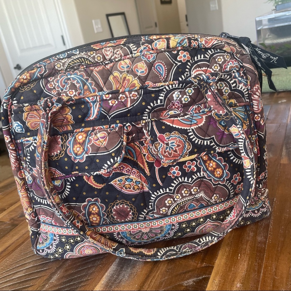 Black Floral Bandana Shoulder Bag